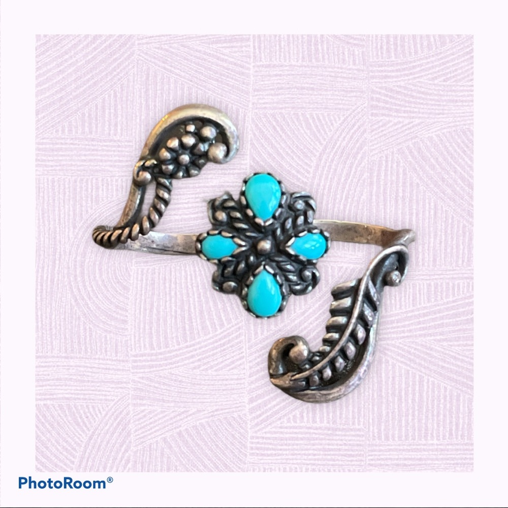 Carolyn Pollack Turquoise Double Ring